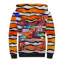 The Ocean Best Dad Sherpa Hoodie Like Marlin Happy Fathers Day To a True Hero - Wonder Print Shop