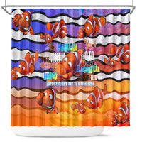 The Ocean Best Dad Shower Curtain Like Marlin Happy Fathers Day To a True Hero - Wonder Print Shop