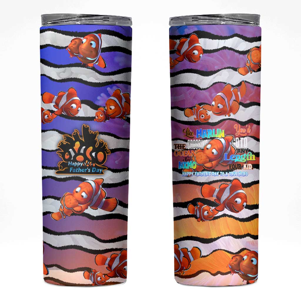 The Ocean Best Dad Skinny Tumbler Like Marlin Happy Fathers Day To a True Hero - Wonder Print Shop