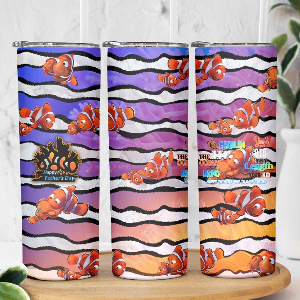 The Ocean Best Dad Skinny Tumbler Like Marlin Happy Fathers Day To a True Hero - Wonder Print Shop