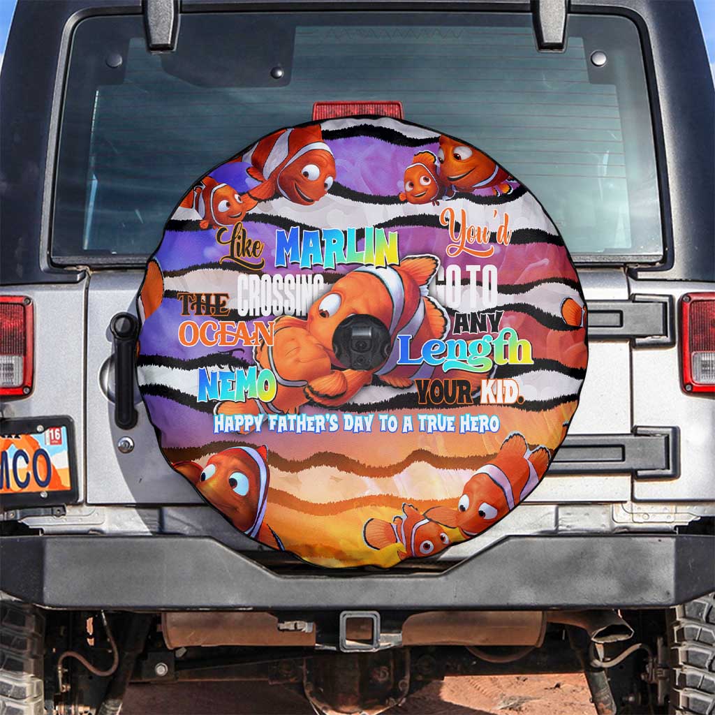 The Ocean Best Dad Spare Tire Cover Like Marlin Happy Fathers Day To a True Hero - Wonder Print Shop