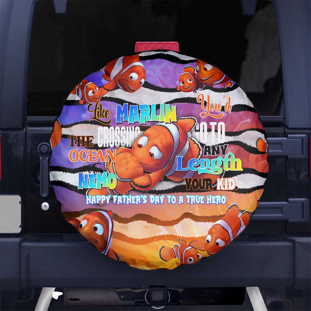 The Ocean Best Dad Spare Tire Cover Like Marlin Happy Fathers Day To a True Hero - Wonder Print Shop