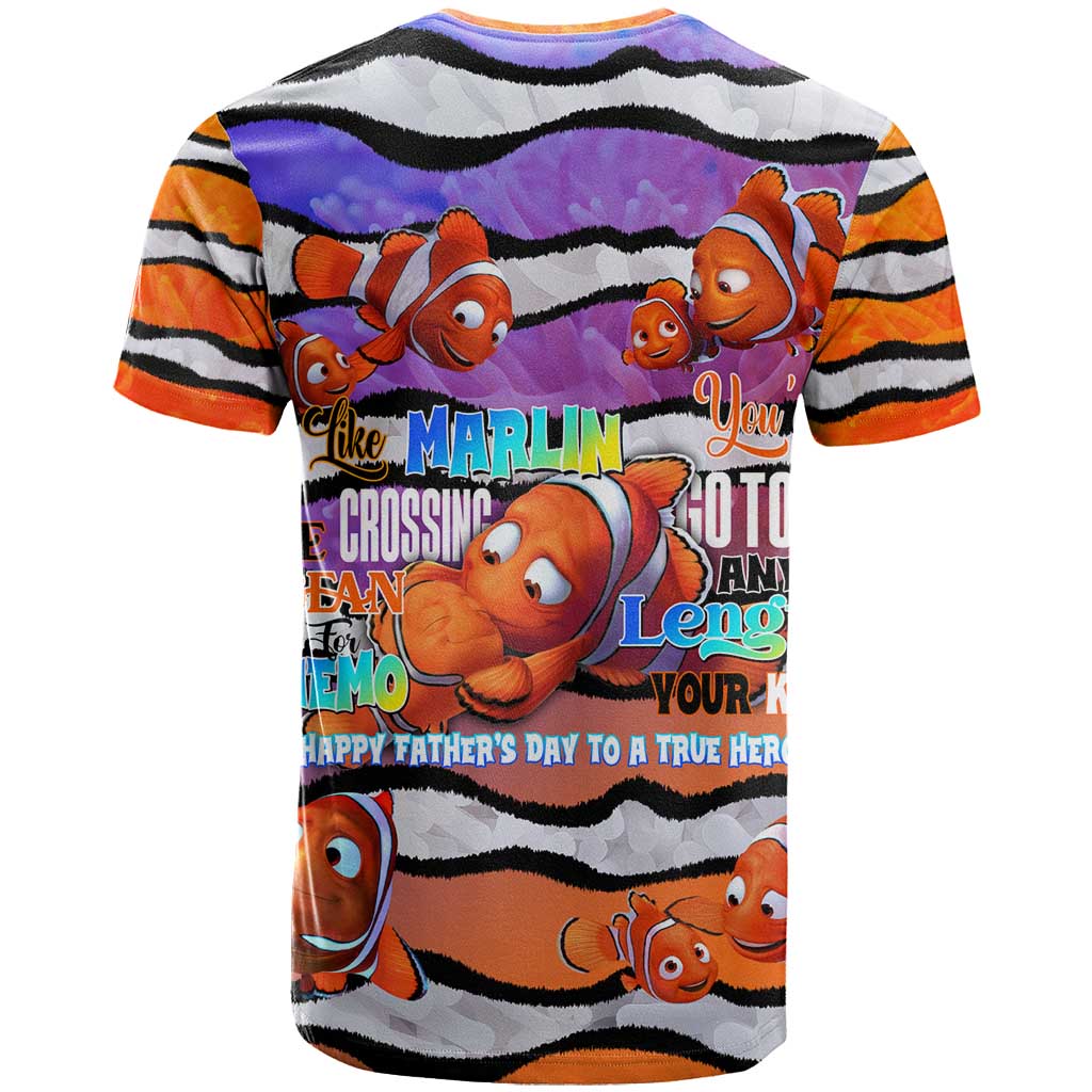 The Ocean Best Dad T Shirt Like Marlin Happy Fathers Day To a True Hero - Wonder Print Shop