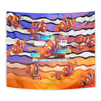 The Ocean Best Dad Tapestry Like Marlin Happy Fathers Day To a True Hero - Wonder Print Shop