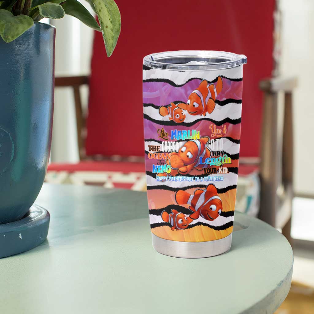 The Ocean Best Dad Tumbler Cup Like Marlin Happy Fathers Day To a True Hero - Wonder Print Shop