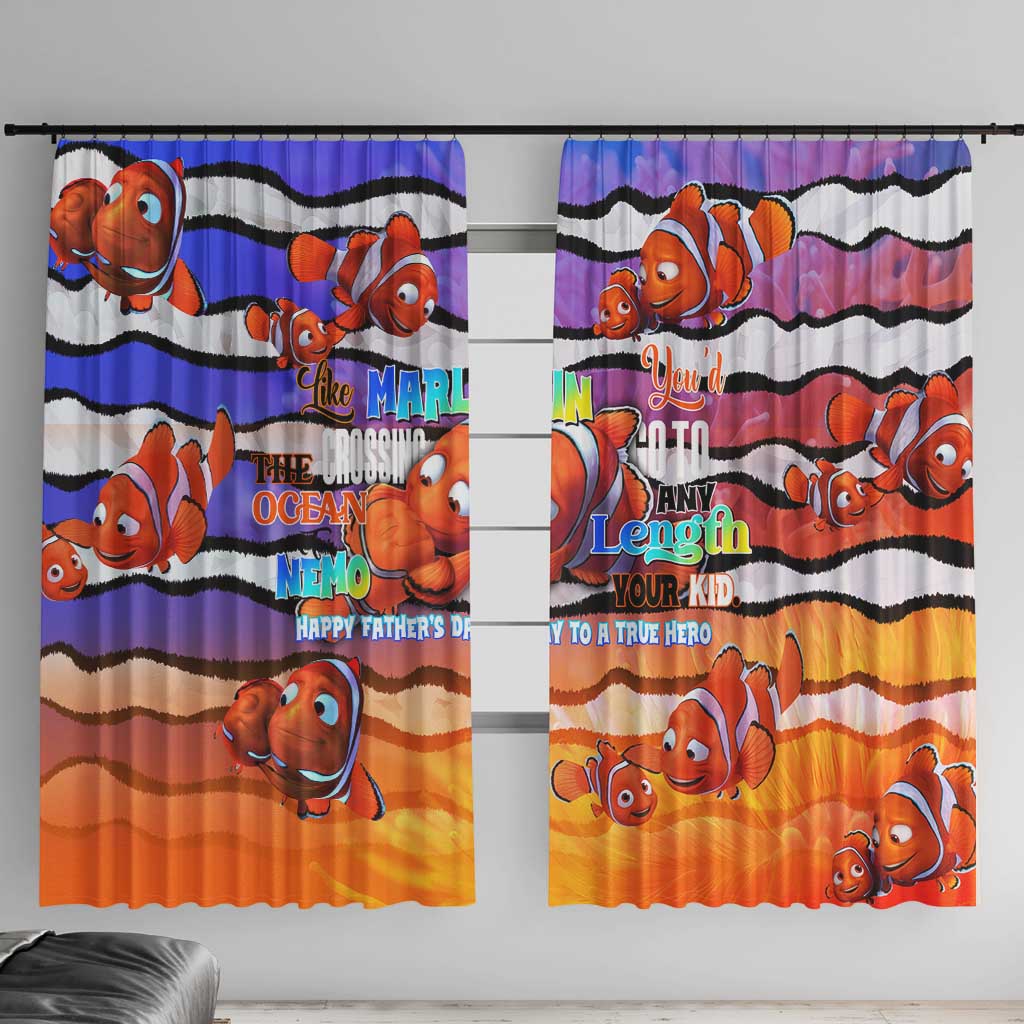 The Ocean Best Dad Window Curtain Like Marlin Happy Fathers Day To a True Hero - Wonder Print Shop