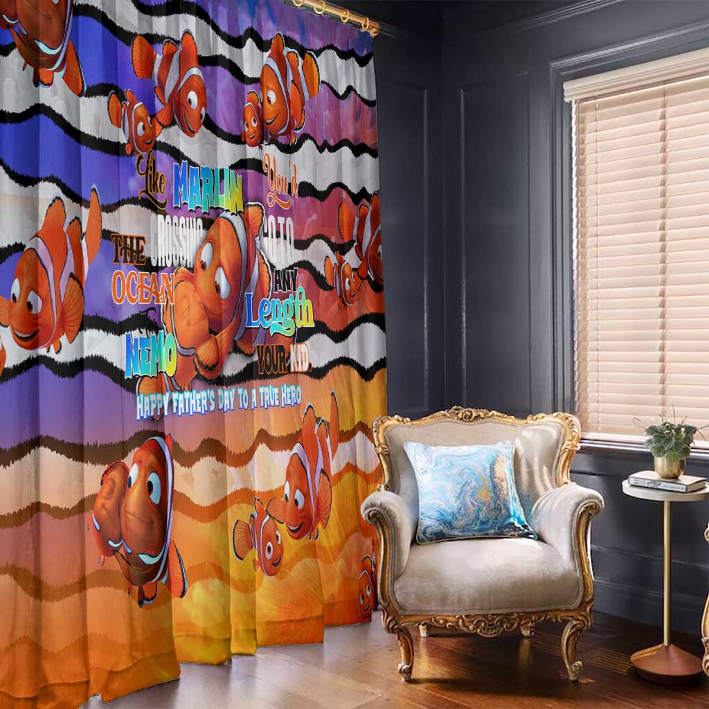 The Ocean Best Dad Window Curtain Like Marlin Happy Fathers Day To a True Hero - Wonder Print Shop