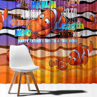 The Ocean Best Dad Window Curtain Like Marlin Happy Fathers Day To a True Hero - Wonder Print Shop