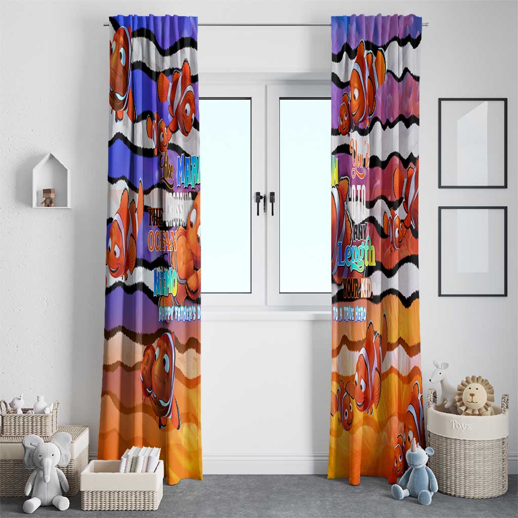 The Ocean Best Dad Window Curtain Like Marlin Happy Fathers Day To a True Hero - Wonder Print Shop