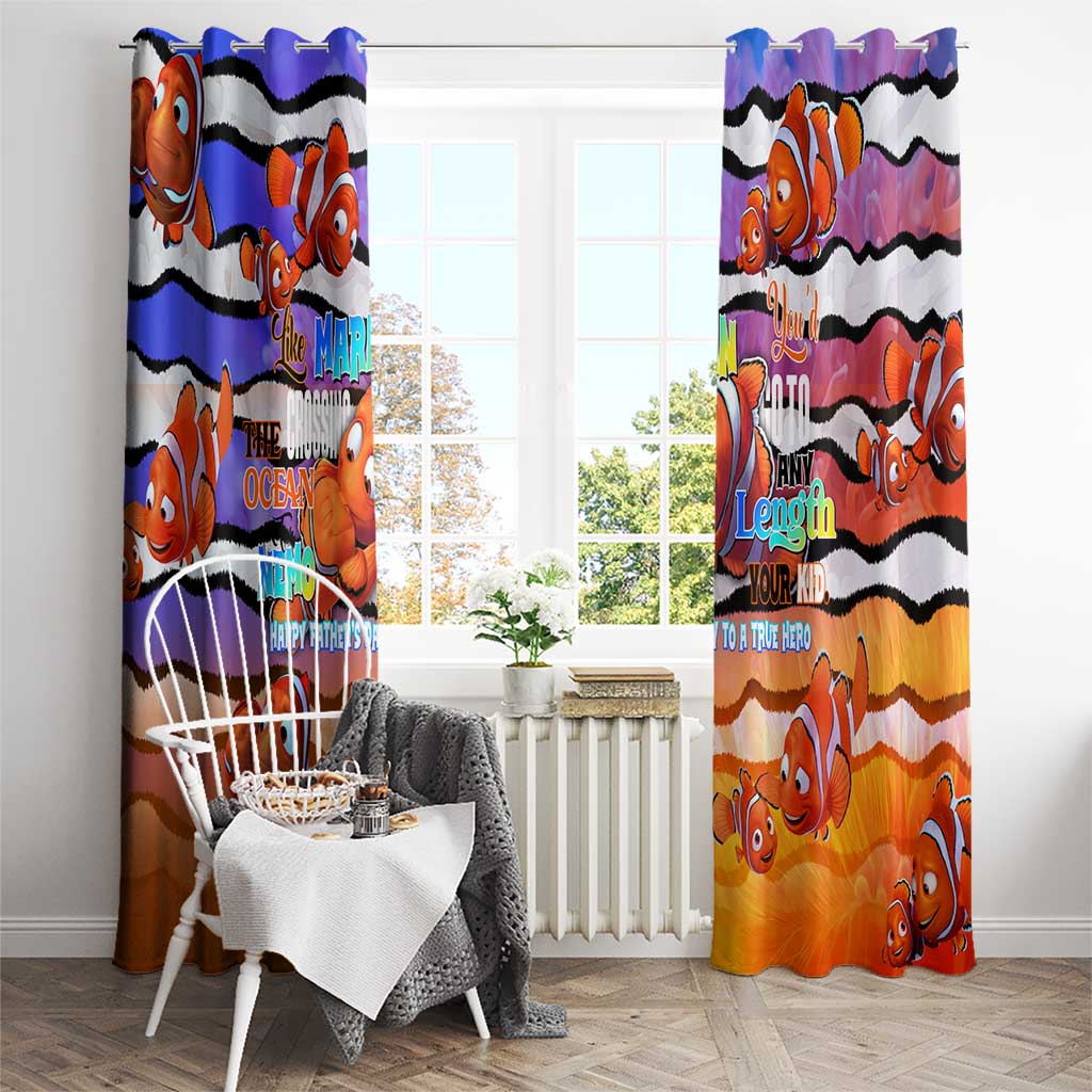 The Ocean Best Dad Window Curtain Like Marlin Happy Fathers Day To a True Hero - Wonder Print Shop