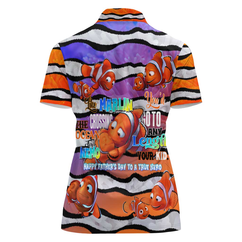 The Ocean Best Dad Women Polo Shirt Like Marlin Happy Fathers Day To a True Hero - Wonder Print Shop