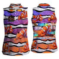 The Ocean Best Dad Women Sleeveless Polo Shirt Like Marlin Happy Fathers Day To a True Hero - Wonder Print Shop