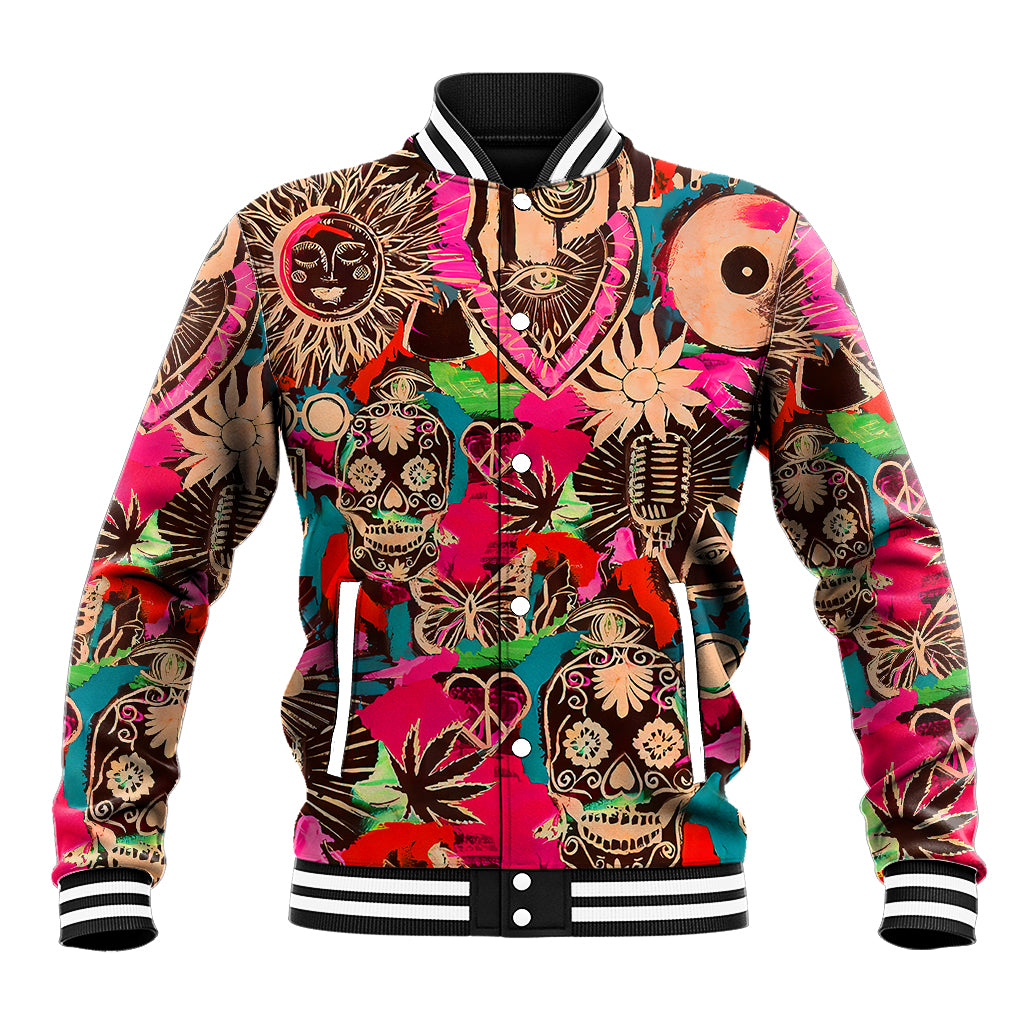 Festival Memories Skull Baseball Jacket - Wonder Print Shop