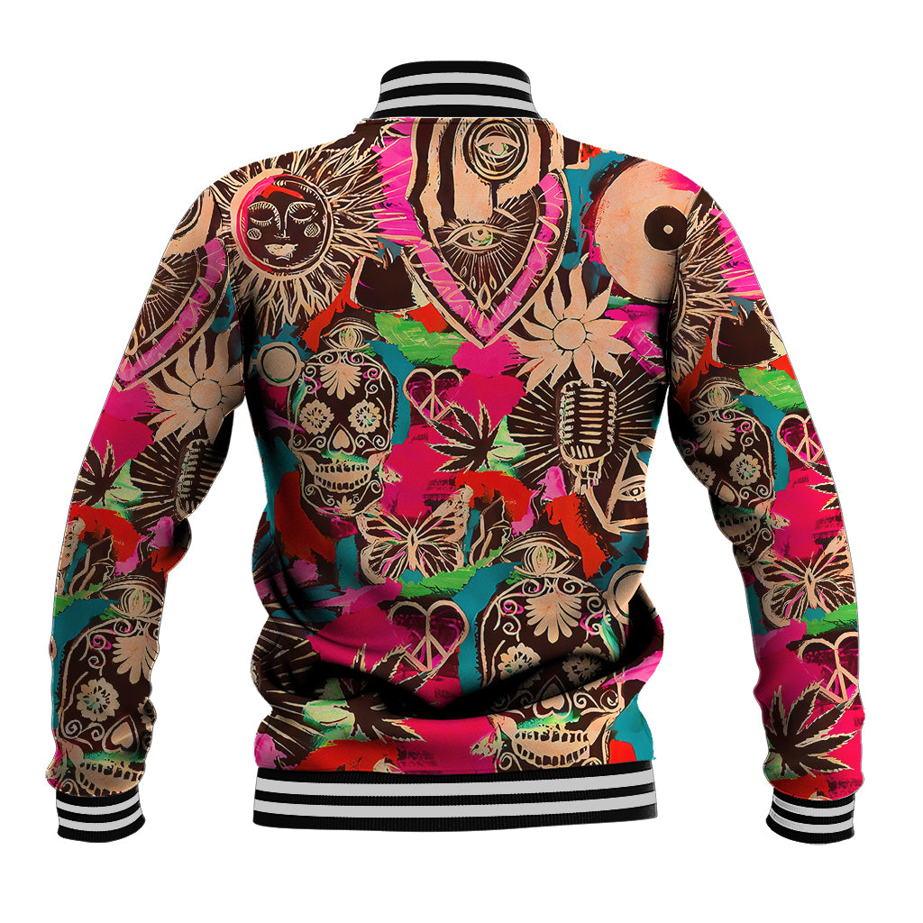 Festival Memories Skull Baseball Jacket - Wonder Print Shop