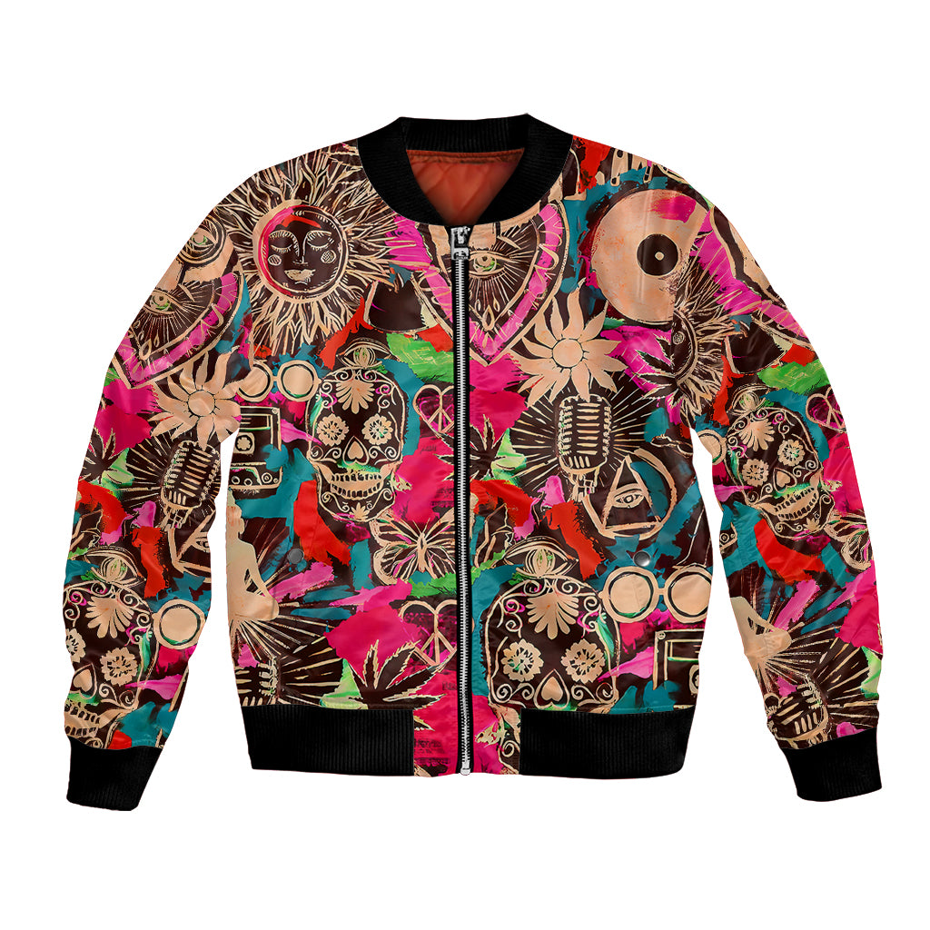 Festival Memories Skull Bomber Jacket - Wonder Print Shop