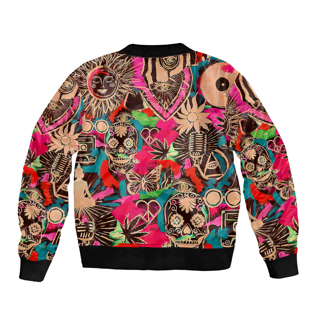 Festival Memories Skull Bomber Jacket - Wonder Print Shop
