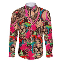 Festival Memories Skull Family Matching Summer Maxi Dress and Hawaiian Shirt - Wonder Print Shop