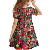 Festival Memories Skull Family Matching Tank Maxi Dress and Hawaiian Shirt - Wonder Print Shop