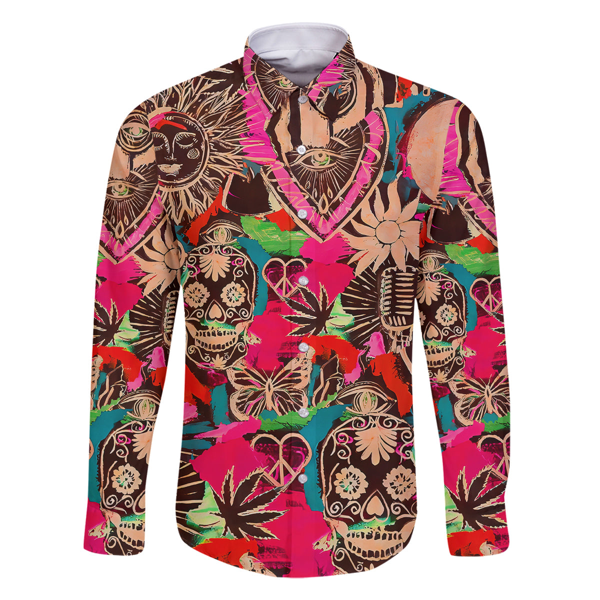 Festival Memories Skull Family Matching Tank Maxi Dress and Hawaiian Shirt - Wonder Print Shop