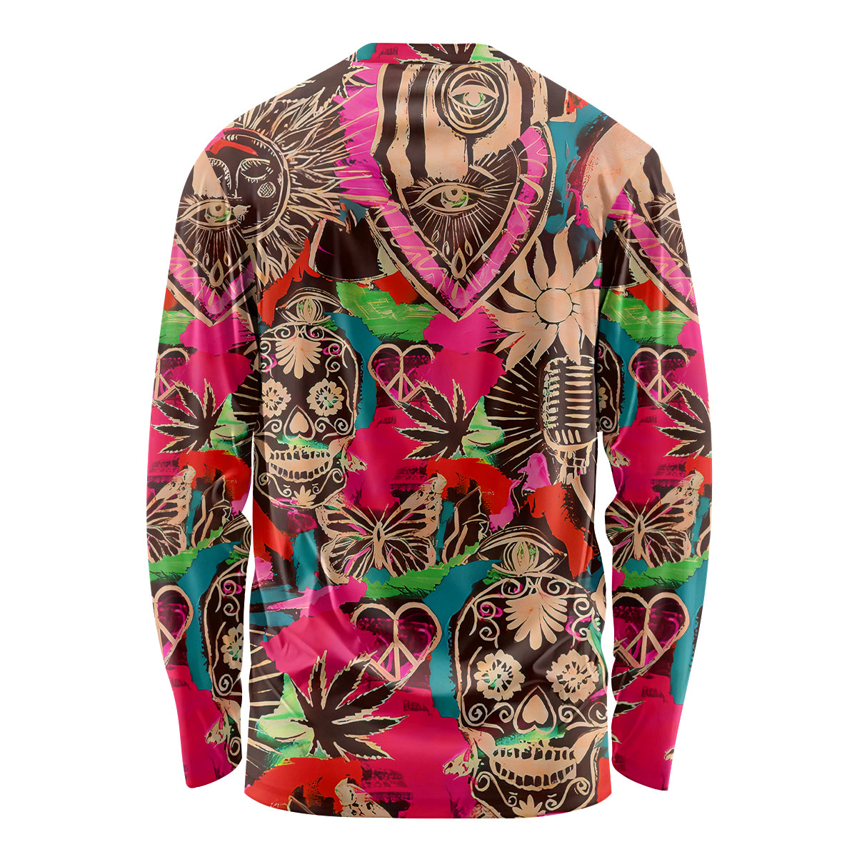 Festival Memories Skull Long Sleeve Shirt - Wonder Print Shop