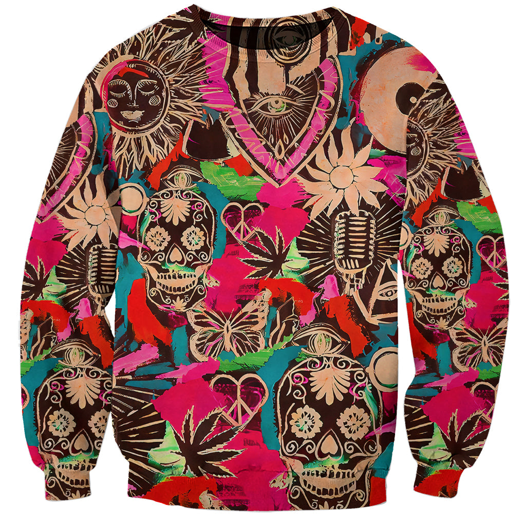 Festival Memories Skull Sweatshirt - Wonder Print Shop