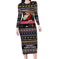 Serbia Family Matching Long Sleeve Bodycon Dress and Hawaiian Shirt Merry Christmas Family and Friends - Wonder Print Shop