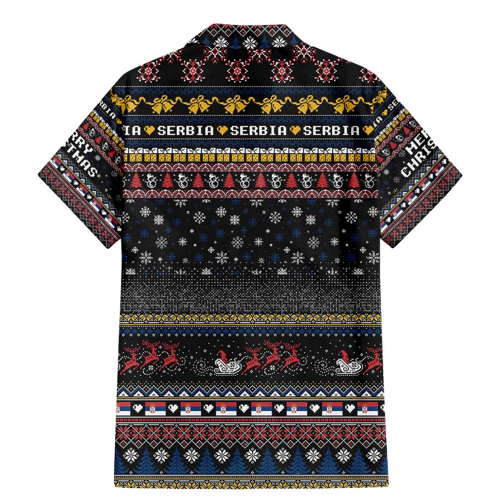 Serbia Family Matching Mermaid Dress and Hawaiian Shirt Merry Christmas Family and Friends - Wonder Print Shop