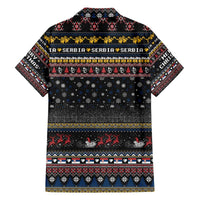 Serbia Family Matching Off The Shoulder Long Sleeve Dress and Hawaiian Shirt Merry Christmas Family and Friends - Wonder Print Shop