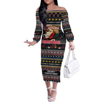 Serbia Family Matching Off The Shoulder Long Sleeve Dress and Hawaiian Shirt Merry Christmas Family and Friends - Wonder Print Shop