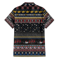 Serbia Family Matching Off Shoulder Short Dress and Hawaiian Shirt Merry Christmas Family and Friends - Wonder Print Shop