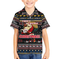 Serbia Family Matching Off Shoulder Short Dress and Hawaiian Shirt Merry Christmas Family and Friends - Wonder Print Shop