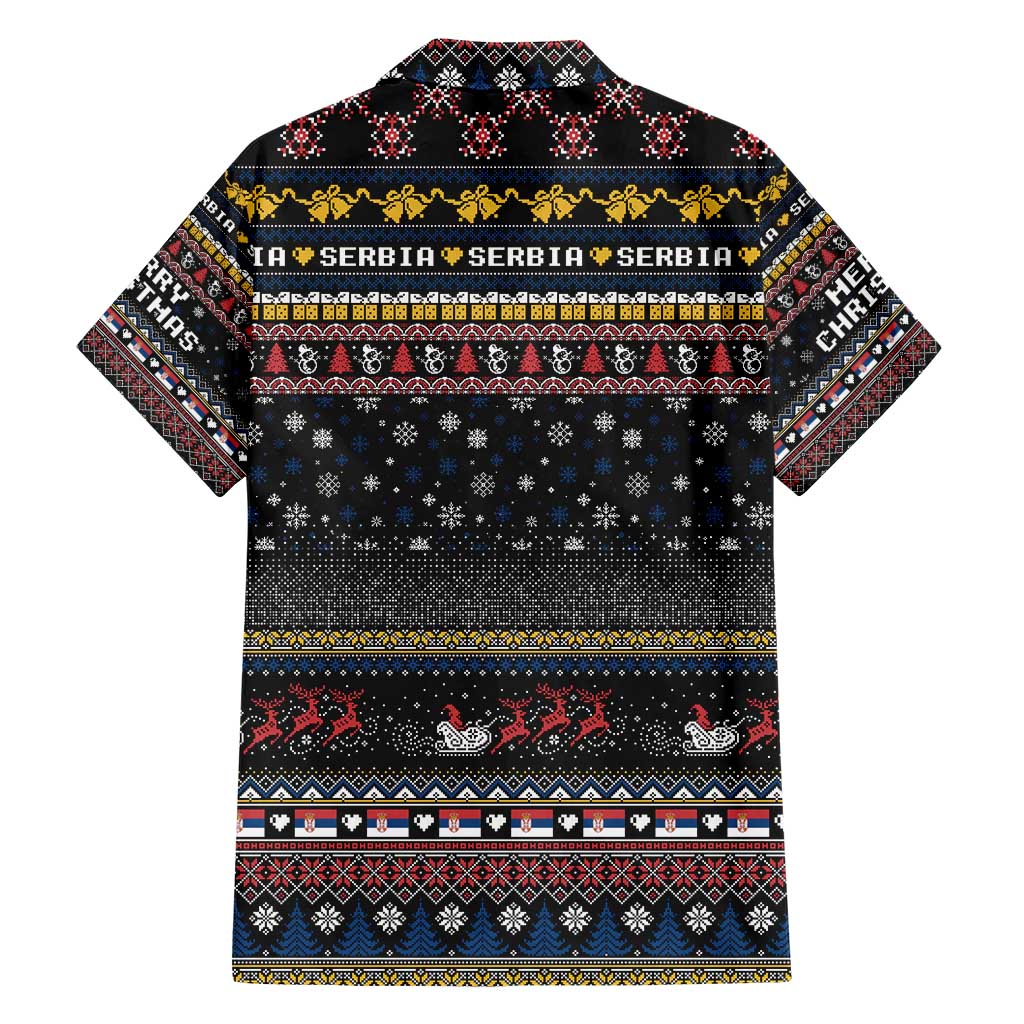 Serbia Hawaiian Shirt Merry Christmas Family and Friends - Wonder Print Shop