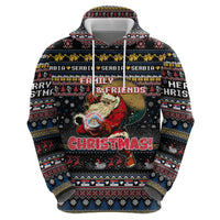 Serbia Hoodie Merry Christmas Family and Friends - Wonder Print Shop
