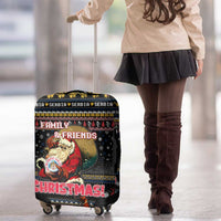 Serbia Luggage Cover Merry Christmas Family and Friends - Wonder Print Shop