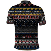 Serbia Polo Shirt Merry Christmas Family and Friends - Wonder Print Shop