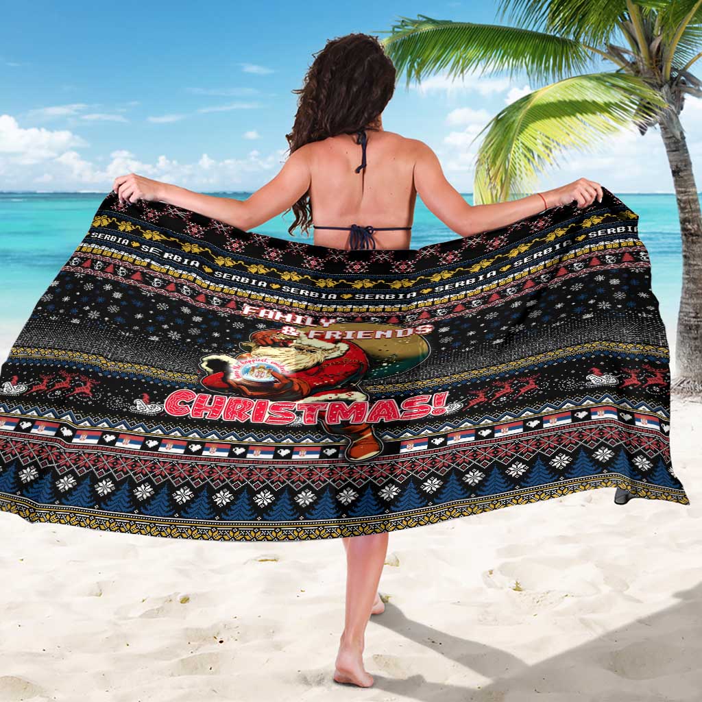 Serbia Sarong Merry Christmas Family and Friends - Wonder Print Shop