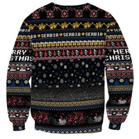 Serbia Sweatshirt Merry Christmas Family and Friends - Wonder Print Shop