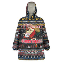 Serbia Wearable Blanket Hoodie Merry Christmas Family and Friends - Wonder Print Shop