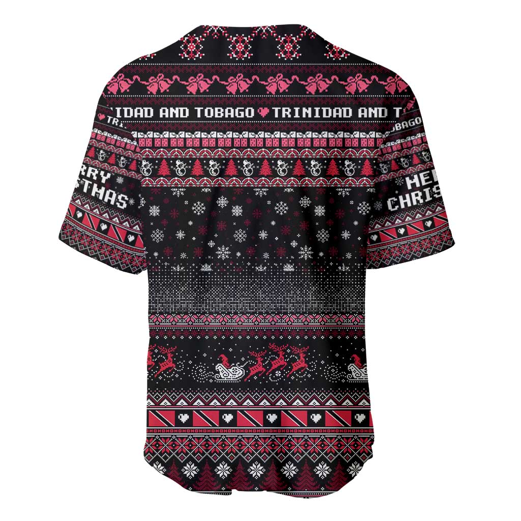 Trinidad and Tobago Baseball Jersey Merry Christmas Family and Friends - Wonder Print Shop