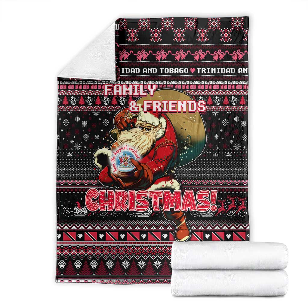 Trinidad and Tobago Blanket Merry Christmas Family and Friends