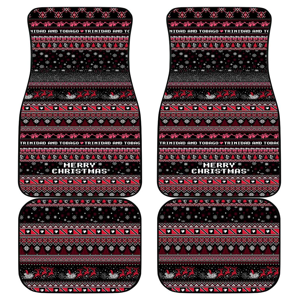 Trinidad and Tobago Car Mats Merry Christmas Family and Friends - Wonder Print Shop