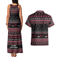 Trinidad and Tobago Couples Matching Tank Maxi Dress and Hawaiian Shirt Merry Christmas Family and Friends - Wonder Print Shop