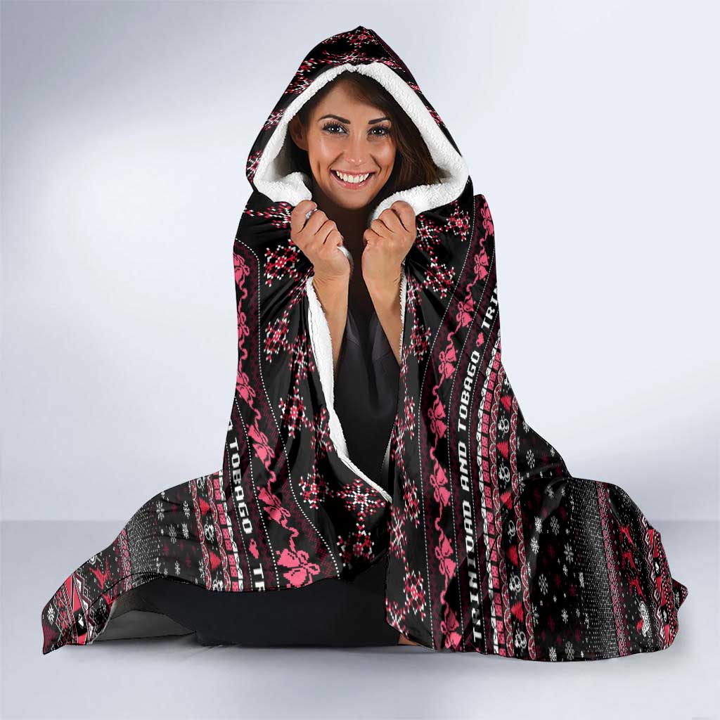 Trinidad and Tobago Hooded Blanket Merry Christmas Family and Friends