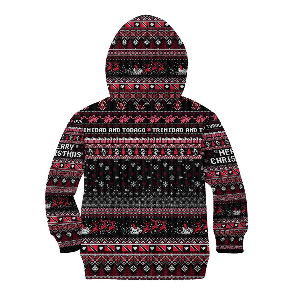 Trinidad and Tobago Kid Hoodie Merry Christmas Family and Friends - Wonder Print Shop
