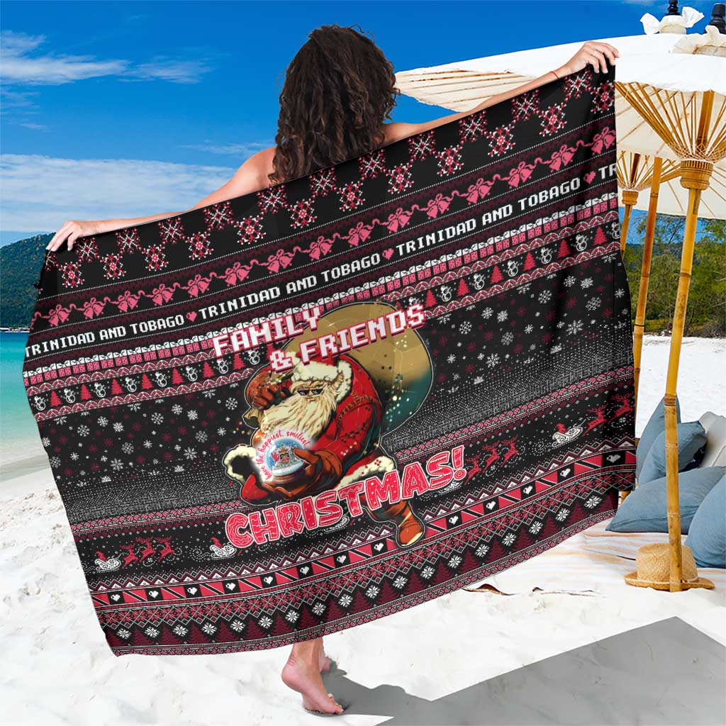 Trinidad and Tobago Sarong Merry Christmas Family and Friends - Wonder Print Shop