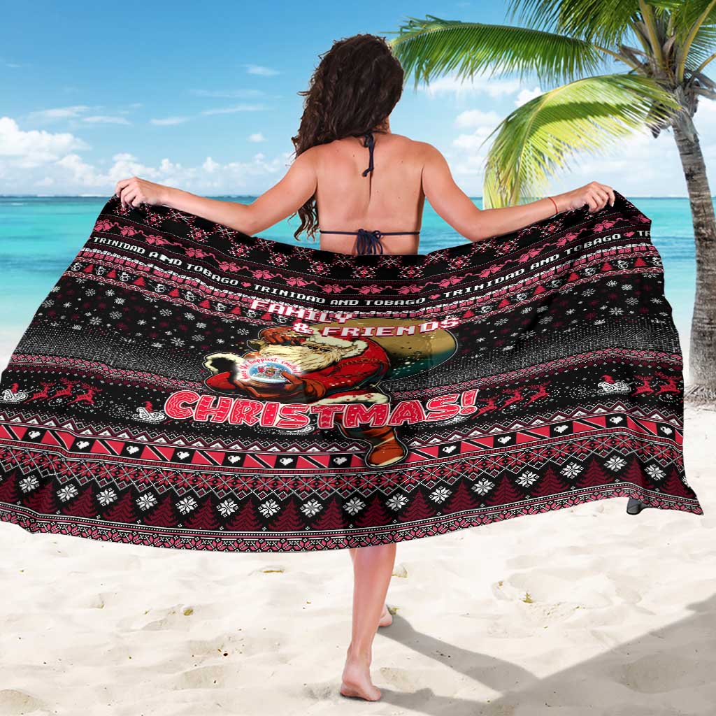 Trinidad and Tobago Sarong Merry Christmas Family and Friends - Wonder Print Shop