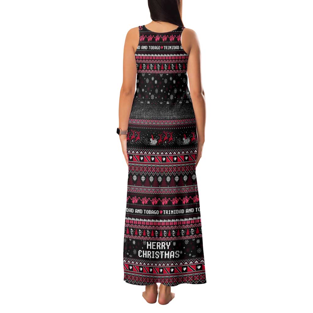 Trinidad and Tobago Tank Maxi Dress Merry Christmas Family and Friends - Wonder Print Shop