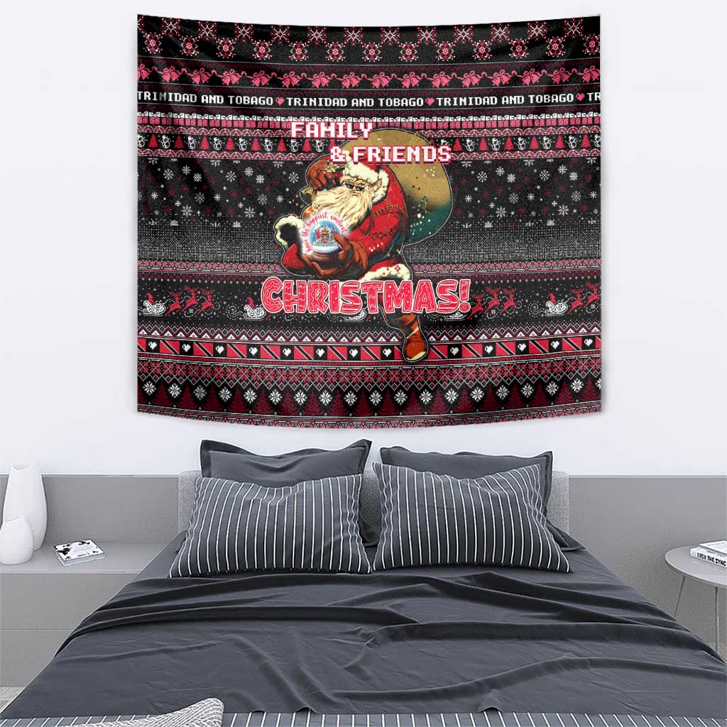 Trinidad and Tobago Tapestry Merry Christmas Family and Friends - Wonder Print Shop
