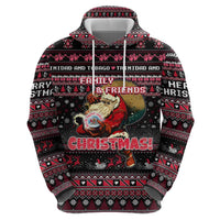 Trinidad and Tobago Zip Hoodie Merry Christmas Family and Friends - Wonder Print Shop