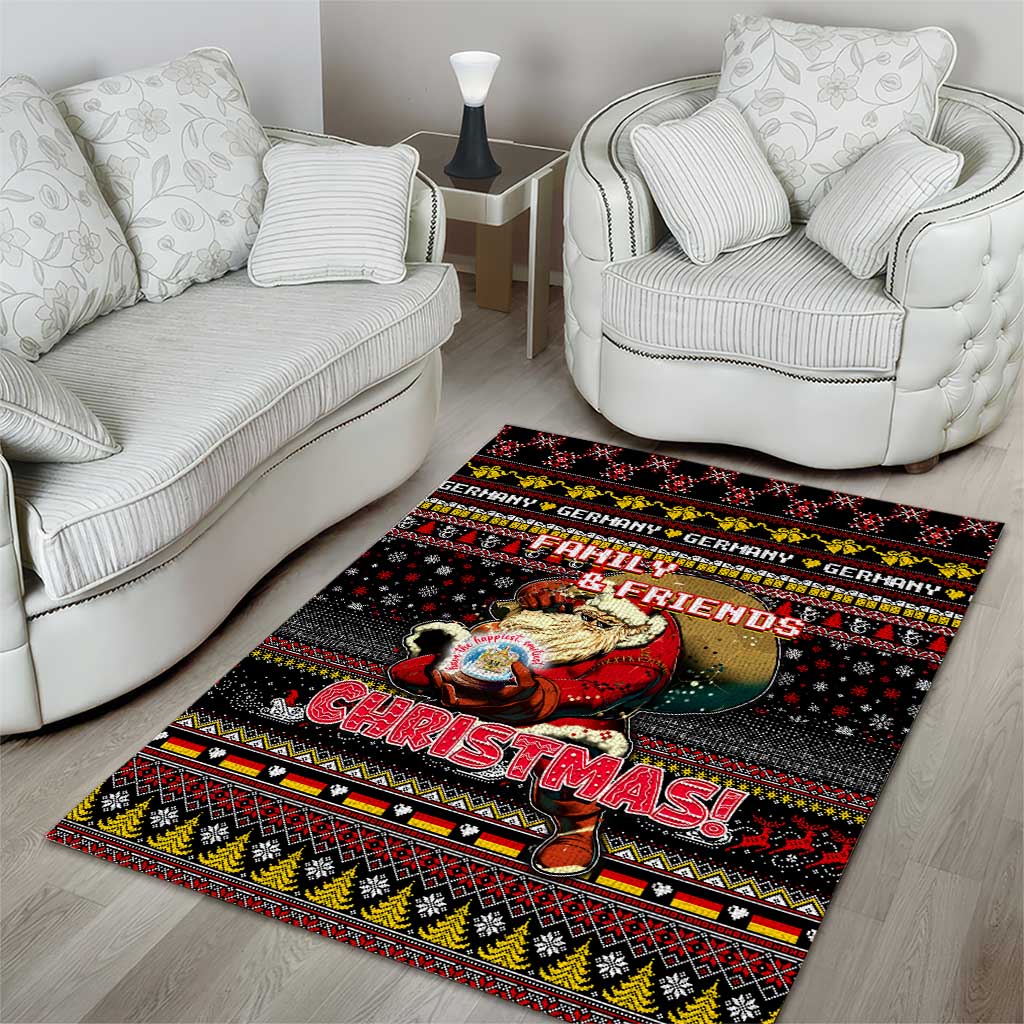 Germany Area Rug Merry Christmas Family and Friends - Wonder Print Shop